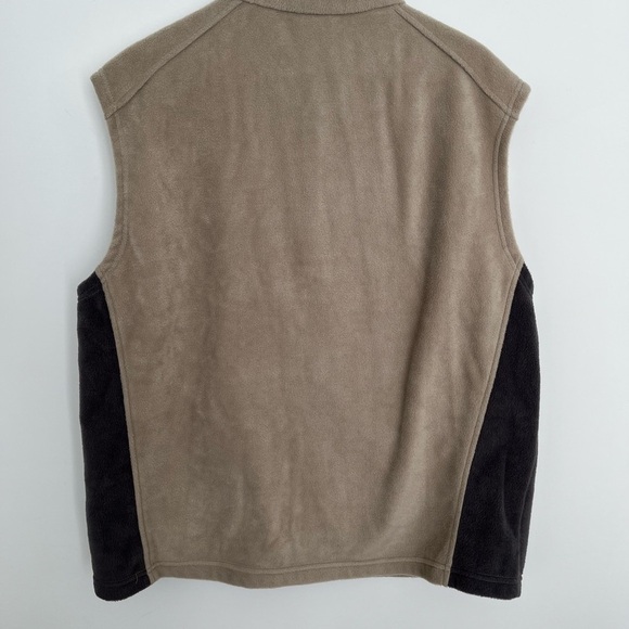 Columbia Men's Tan and Gray Sleeveless Fleece Vest size XL - Picture 6 of 6